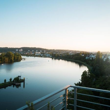 Penthouse Wohnung Mit Schoenem Moselblick In Metternich Koblenz  Ngoại thất bức ảnh