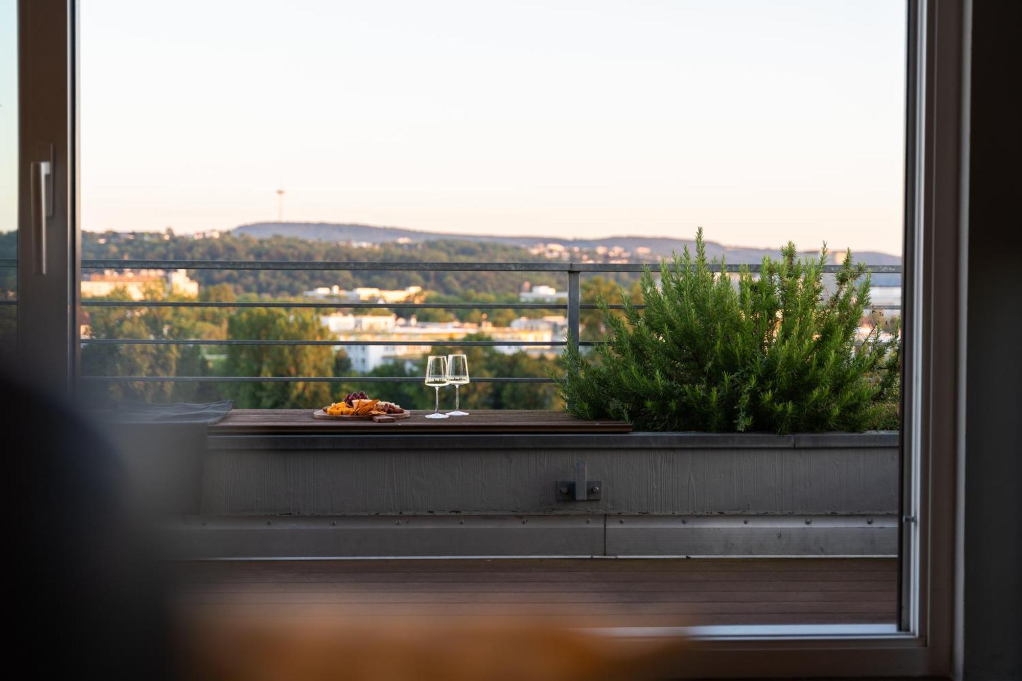 Penthouse Wohnung Mit Schoenem Moselblick In Metternich Koblenz  Ngoại thất bức ảnh