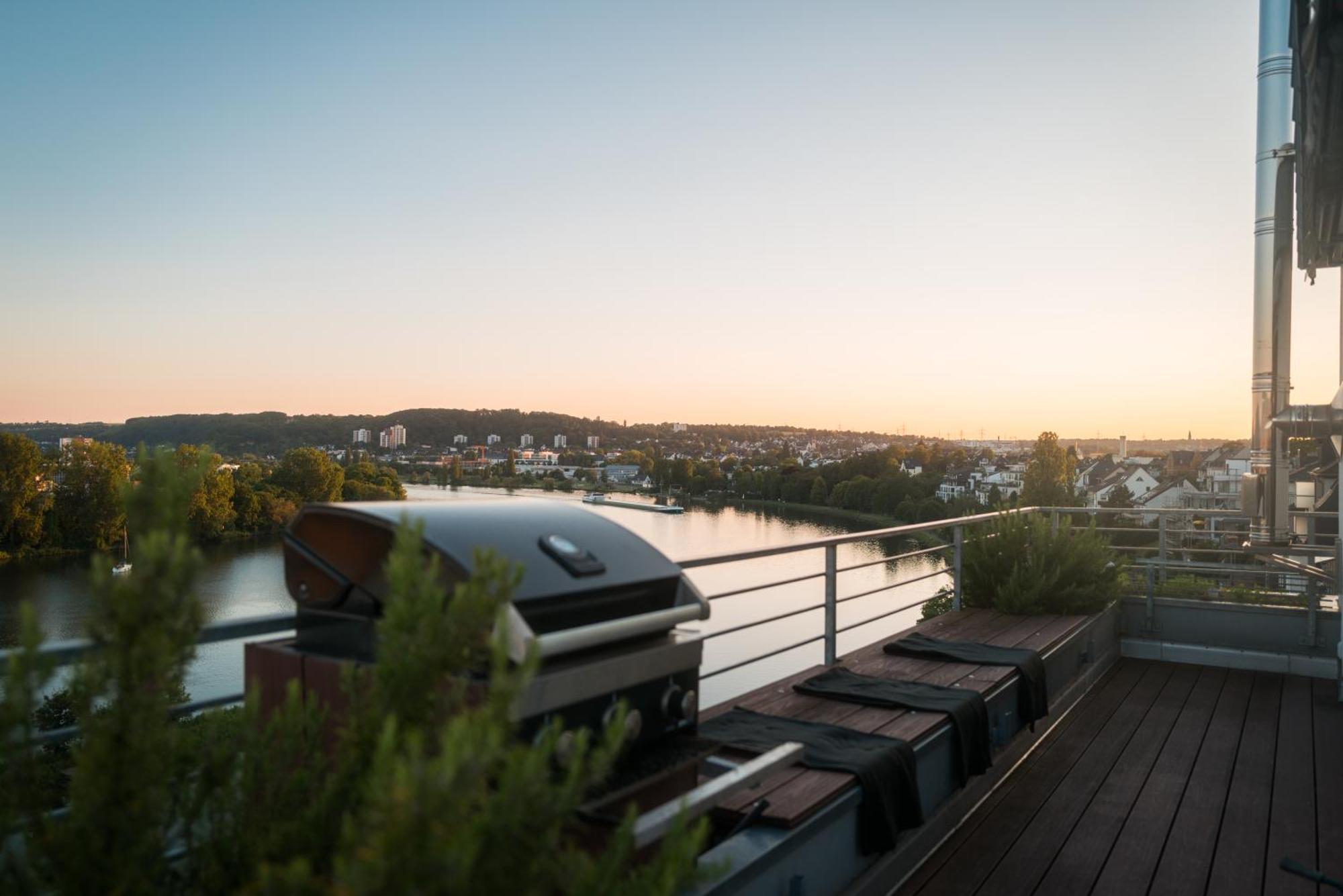 Penthouse Wohnung Mit Schoenem Moselblick In Metternich Koblenz  Ngoại thất bức ảnh