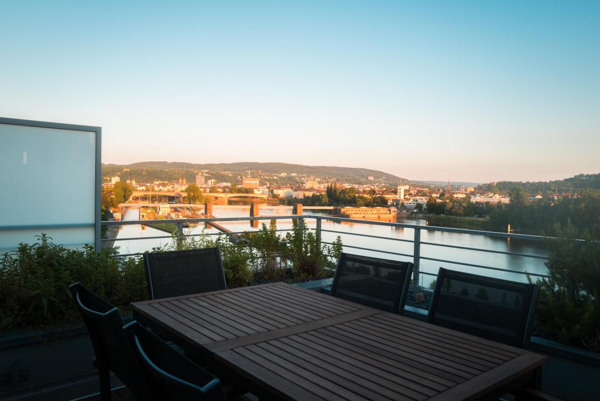 Penthouse Wohnung Mit Schoenem Moselblick In Metternich Koblenz  Ngoại thất bức ảnh