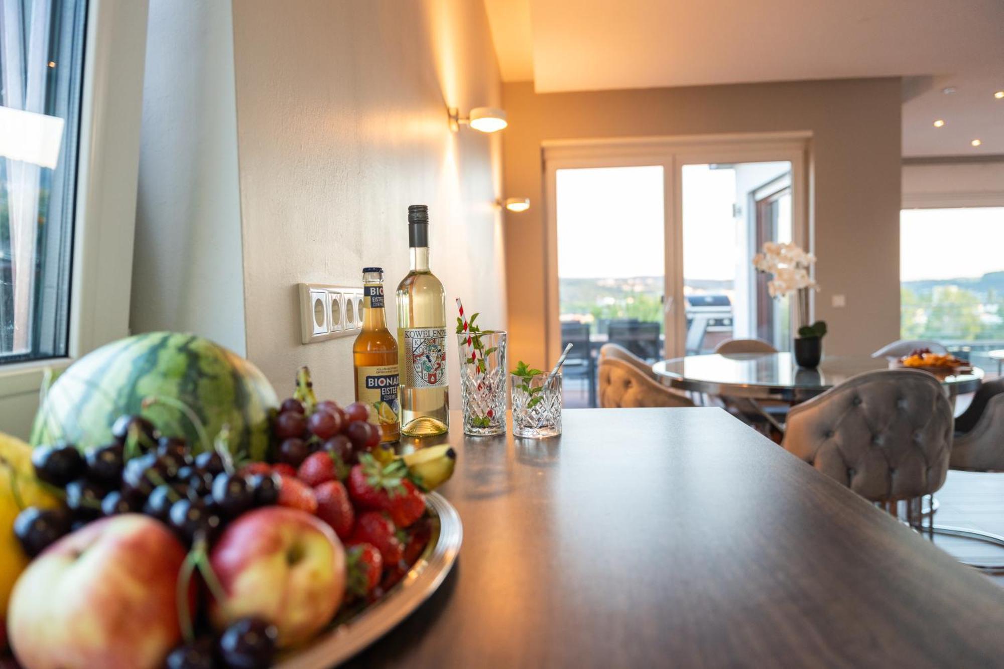 Penthouse Wohnung Mit Schoenem Moselblick In Metternich Koblenz  Ngoại thất bức ảnh