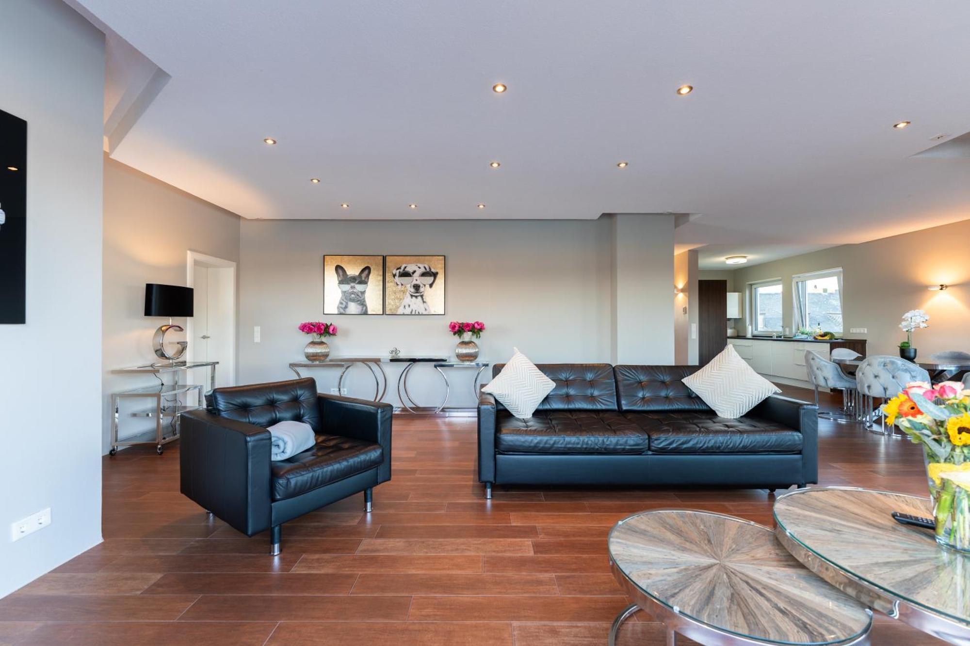Penthouse Wohnung Mit Schoenem Moselblick In Metternich Koblenz  Ngoại thất bức ảnh